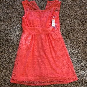 Coral dress-NWT